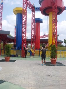 Interactive ride- hoist yourself as high as you can!