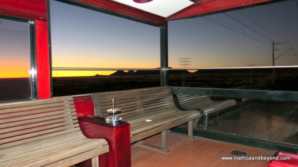 Observation deck Rovos Rail