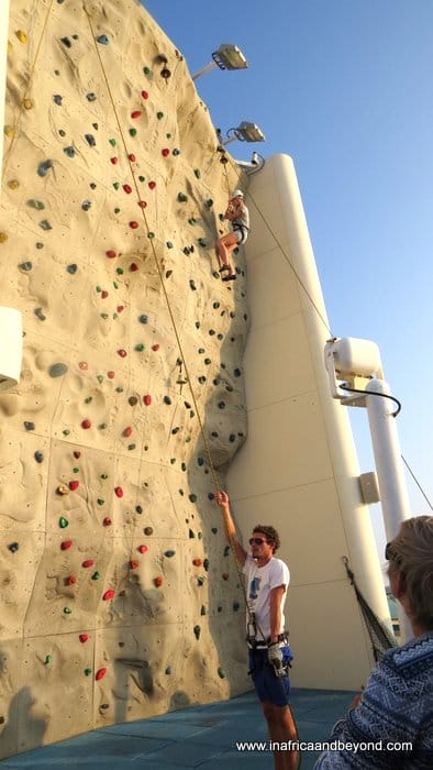 Rock Climbing Wall Splendour of the Seas