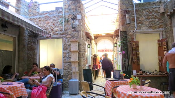 Greek cafe in Katakolon Ancient Olympics