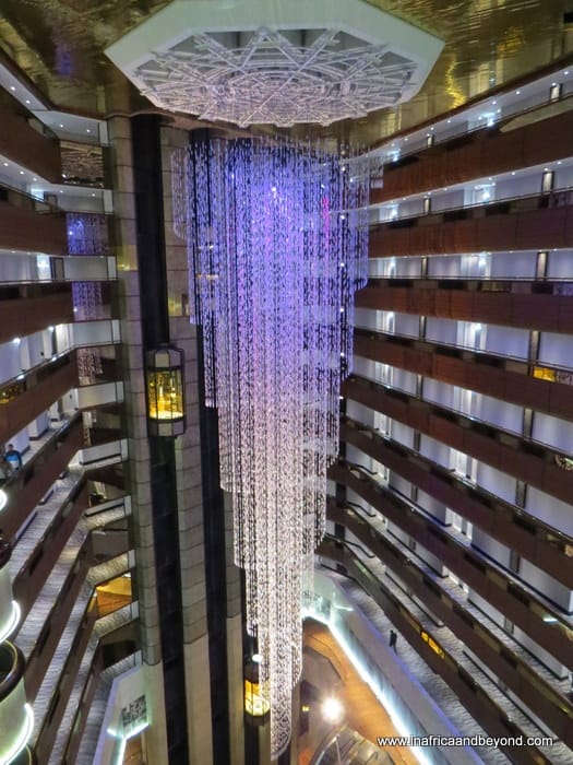 Sandton Sun Massive chandelier