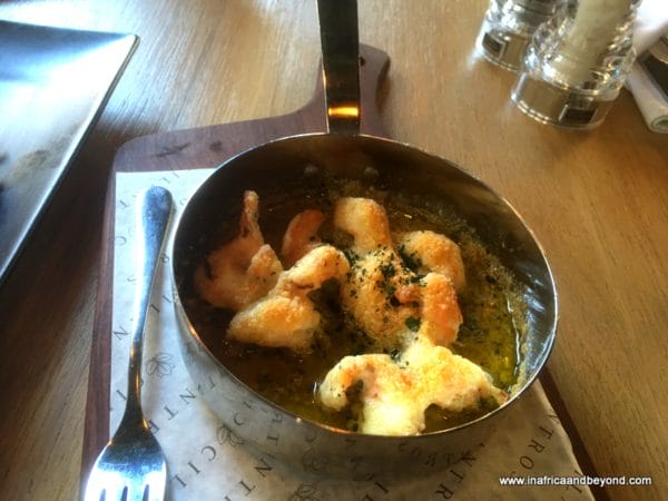 Garlic butter prawn bites Cilantros