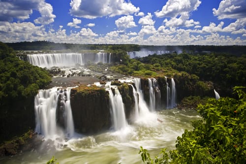 Iguassu Falls is the largest series of waterfalls on the planet, located in Brazil, Argentina, and Paraguay. Bucket List