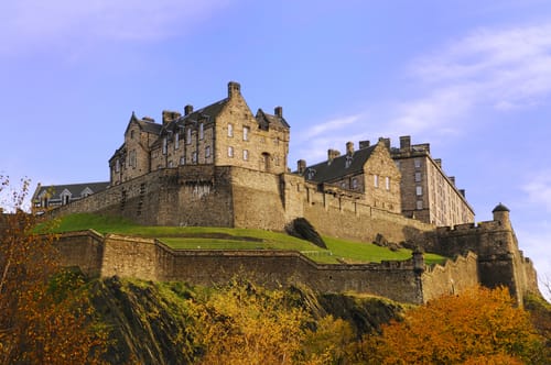 Edinburgh Castle on a beautiful clear, crisp fall day. Scotland Sara Essop