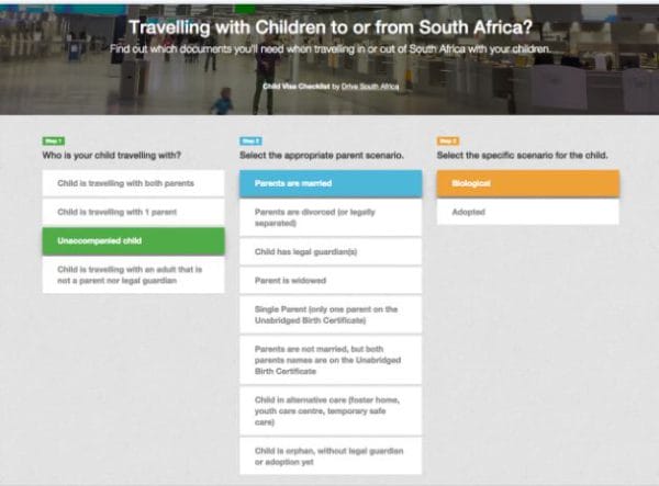 travel requirements for minors