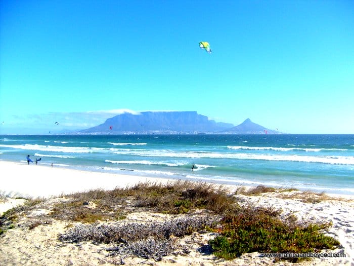 View of Table Mountain from Bloubergstrand 