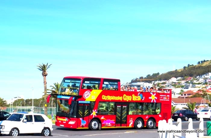 Red City Sightseeing Bus in Cape Town