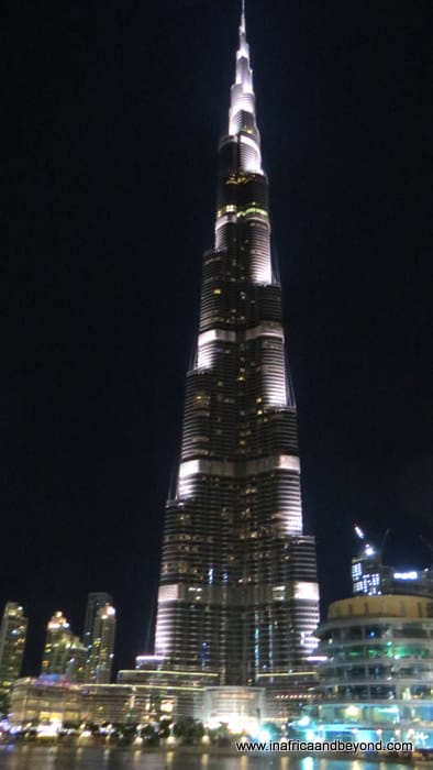 Burj Khalifa at night