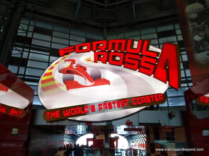 world’s fastest roller coaster at Ferrari World