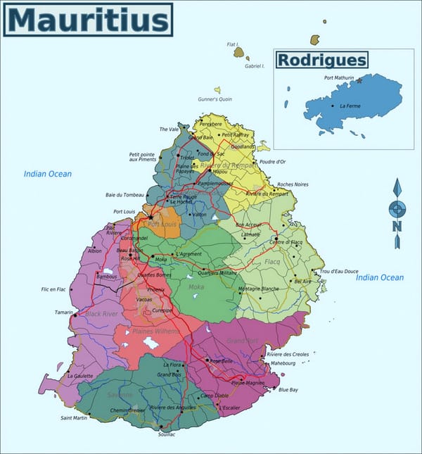 10 misconceptions and myths about Mauritius - Dispelled 3 Map of Mauritius