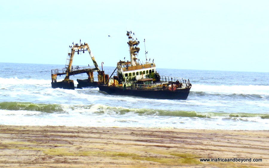 Shipwreck in Skeleton Coast