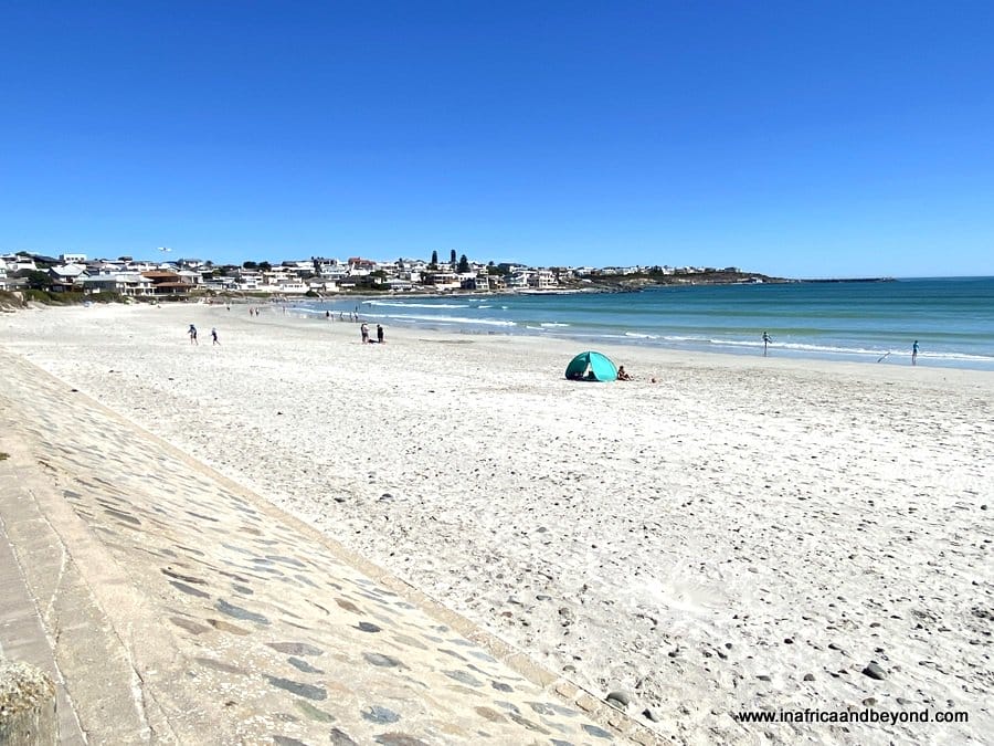 Long white beach at Yzerfontein