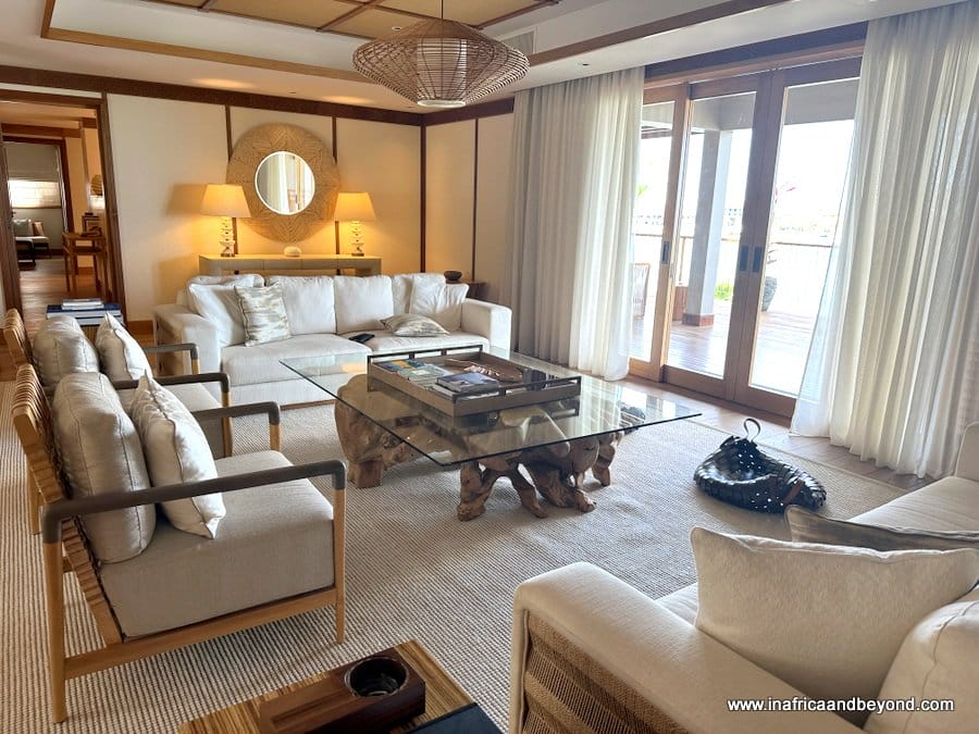 L’Escale Resort Marina & Spa Review- A Luxurious Tropical Retreat 9 L’Escale Resort Marina living area