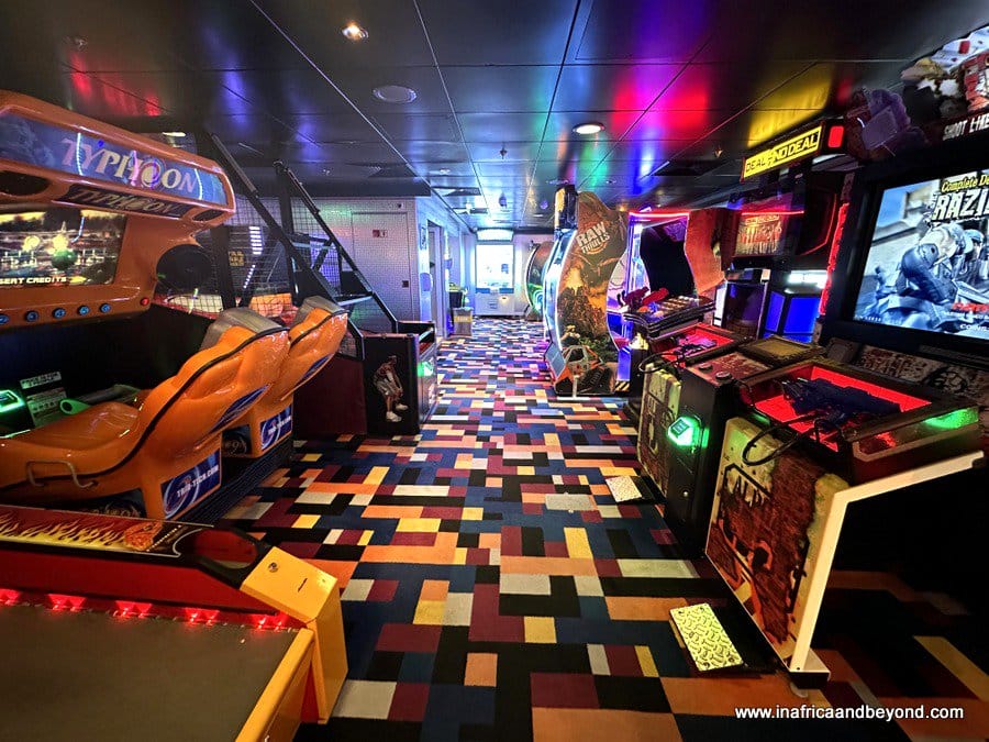 An African Cruise On The Norwegian Dawn 10 Norwegian Dawn Video Arcade