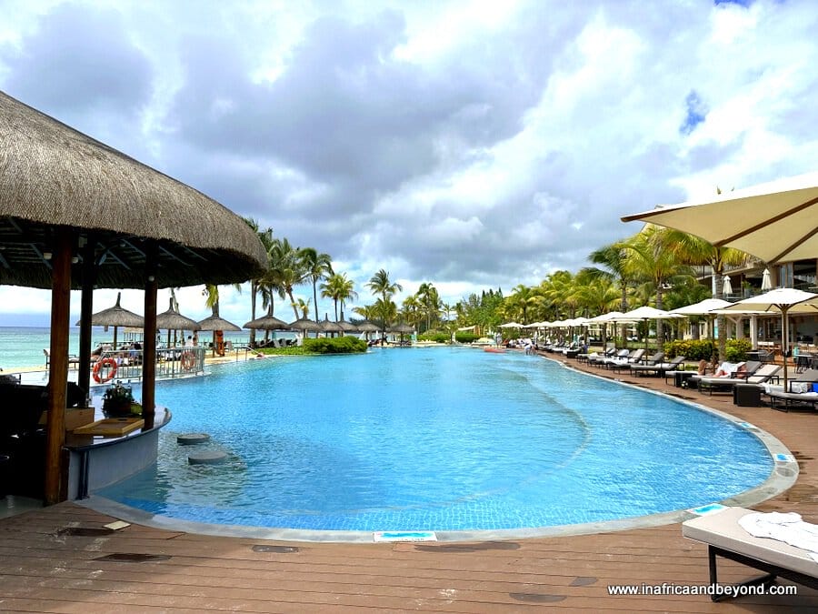 Swimming pool at Le Meridien Ile Maurice