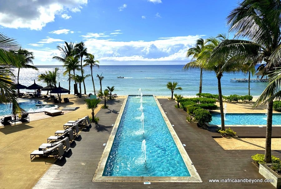 Fountains at Le Meridien Ile Maurice suite