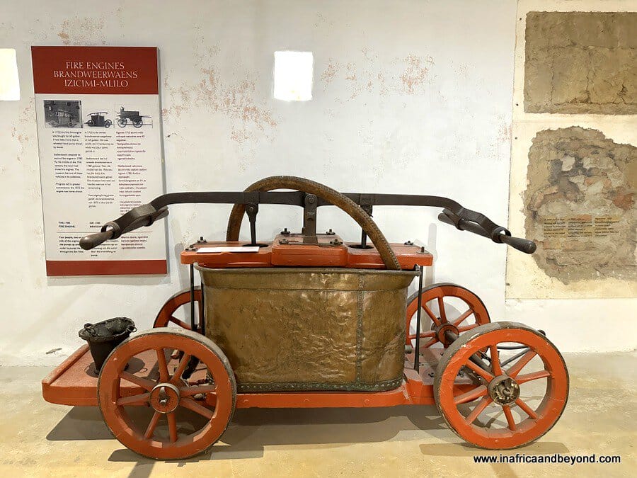 Old fire engine in Village Museum