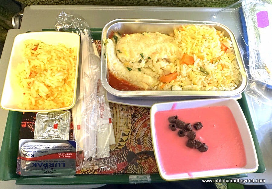 Meals on Ethiopian Airlines 