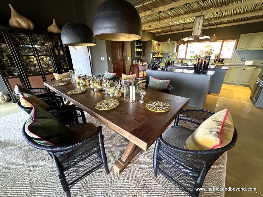 Last Word Madikwe Villa Dining Area
