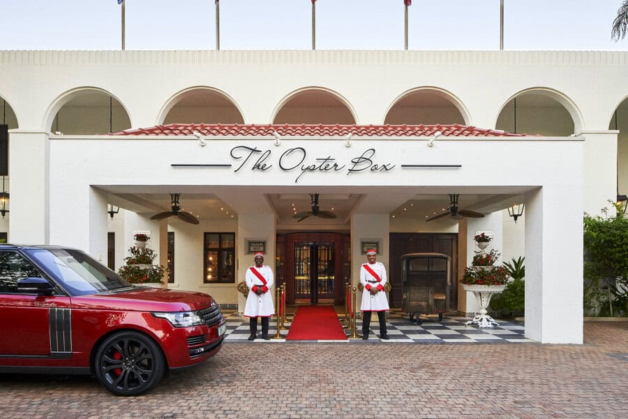The Oyster Box Hotel entrance