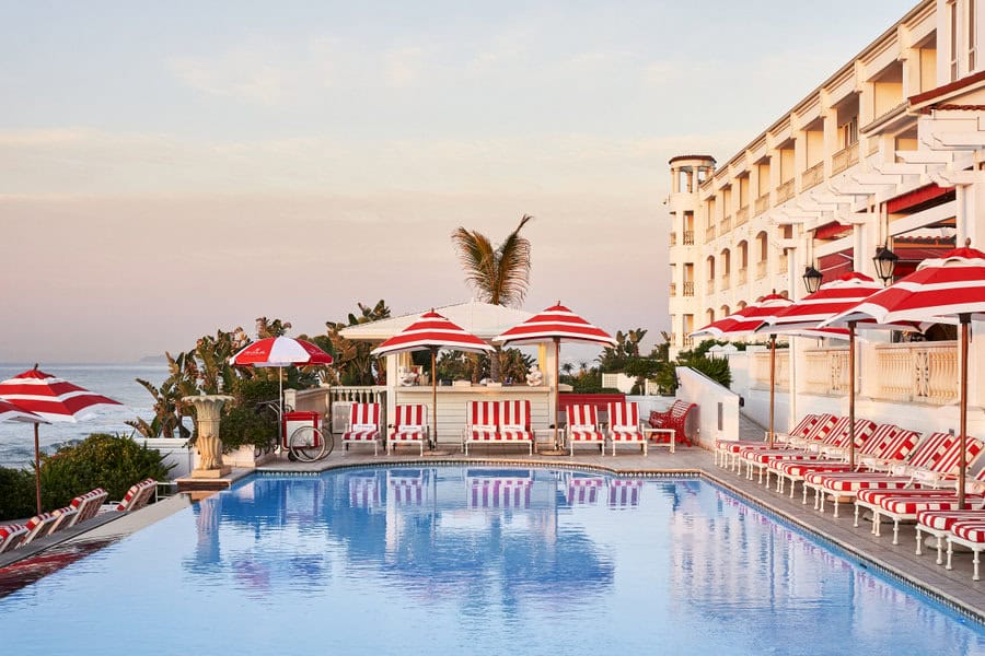 2024 – My Travel Year In Review 4 The Oyster Box Hotel pool