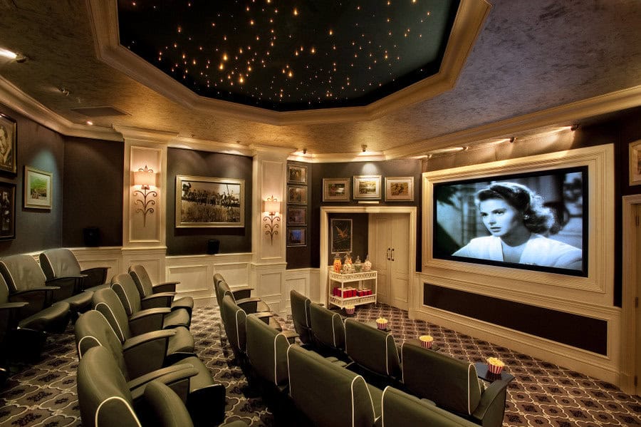 The private cinema at The Oyster Box 