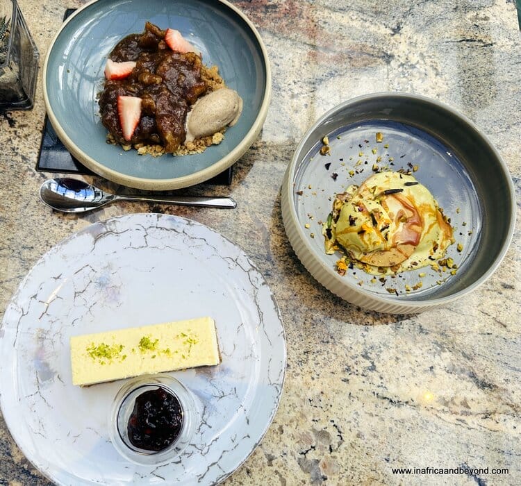 Dessert at Room 32 - Park Hyatt Johannesburg