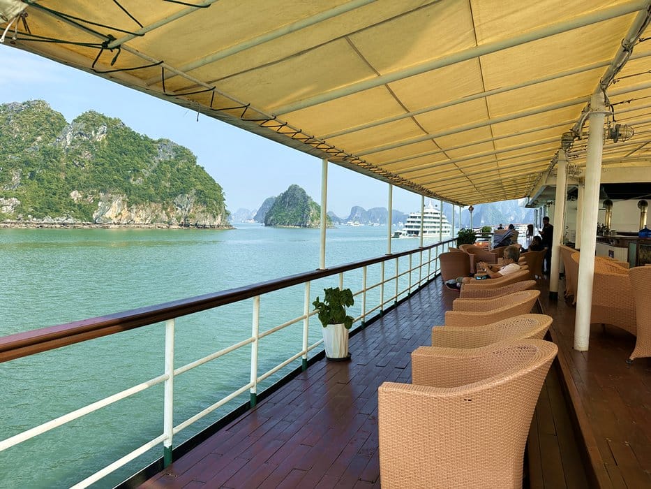 View from the deck - Ha Long Bay
