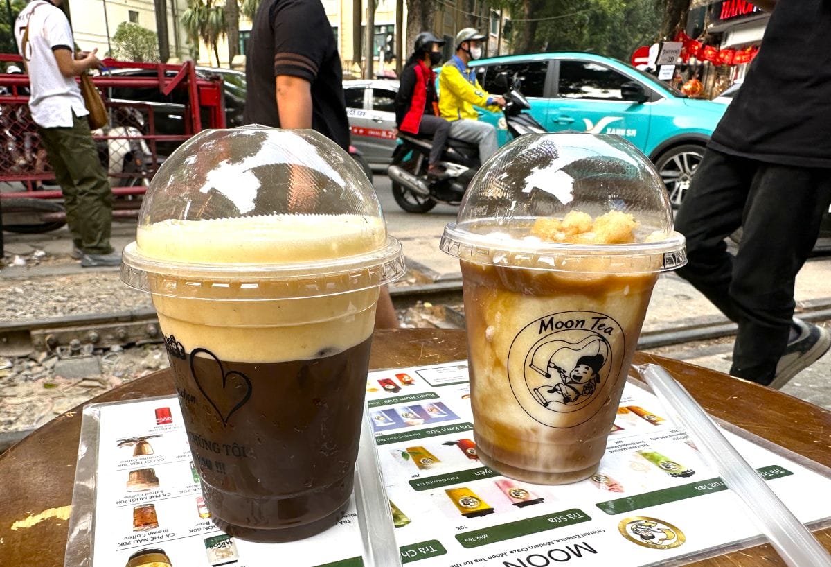 Coffee in Train Street Hanoi