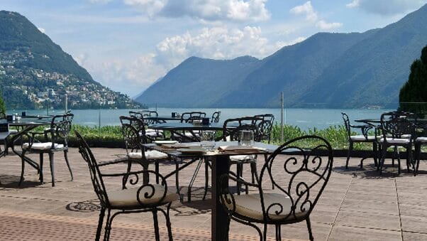 Mountain and lake view
